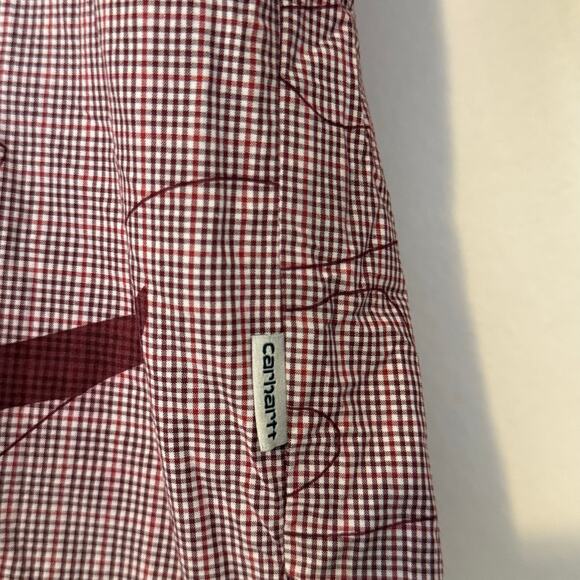 nwt Carhartt WIP L/S Phoebe Shirt Cranberry Camo Utility Workwear Womens Small - Picture 11 of 12